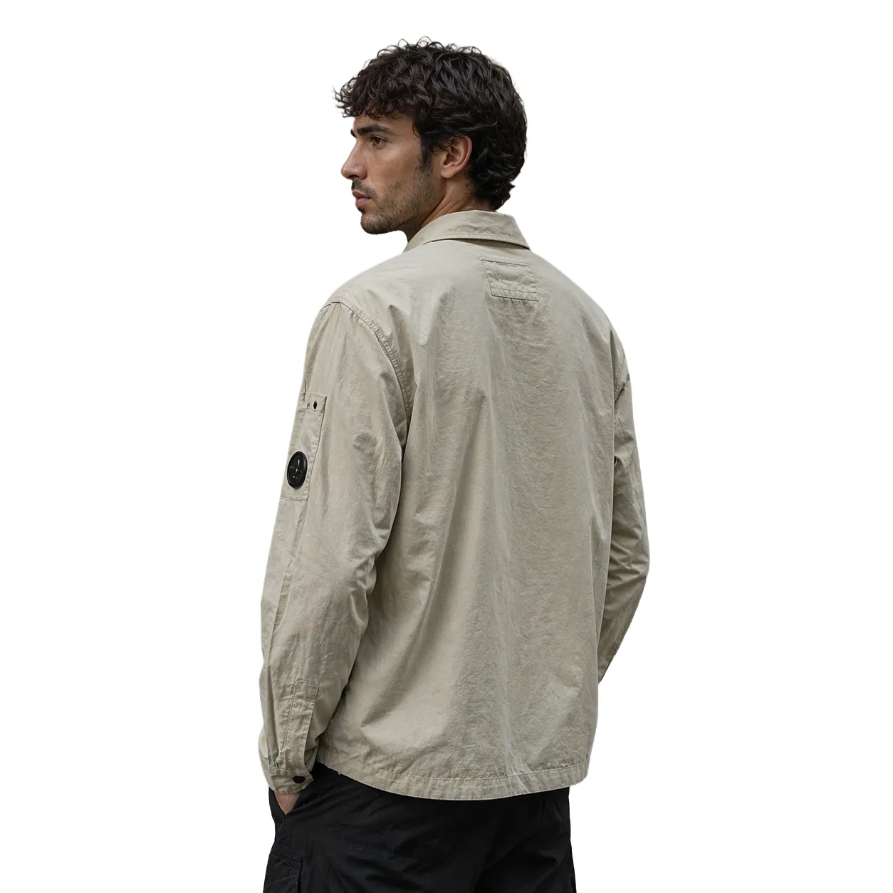 C.P. Company Man Overshirt Taschini Shirts Beige sold by Siebentaschen product image thumbnail 2