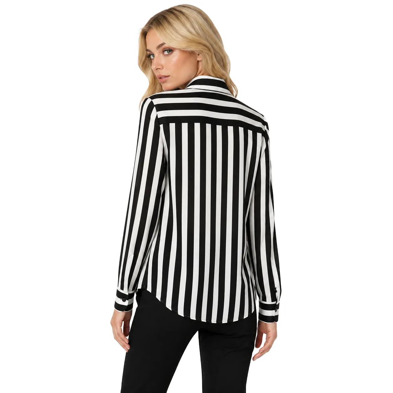 Dolce & Gabbana Woman Shirt Strisce Verticali White sold by Siebentaschen product image thumbnail 2