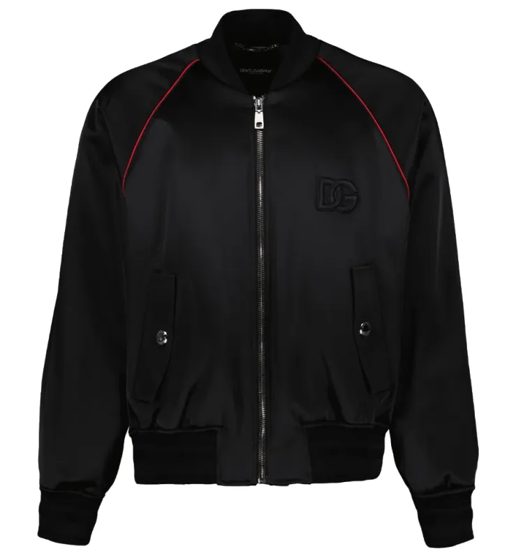 Dolce & Gabbana Man Bomber Satin Black made by Dolce & Gabanna