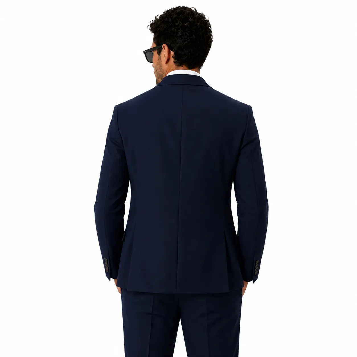 Dolce & Gabbana Man Jacket Double-Breasted Blend Wool Blue sold by Siebentaschen product image thumbnail 2
