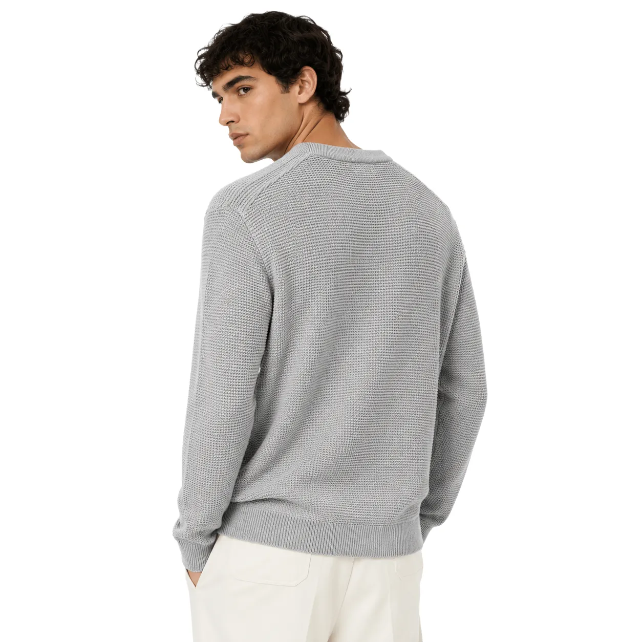 Dolce & Gabbana Man Cardigan Henley Grey sold by Siebentaschen product image thumbnail 2