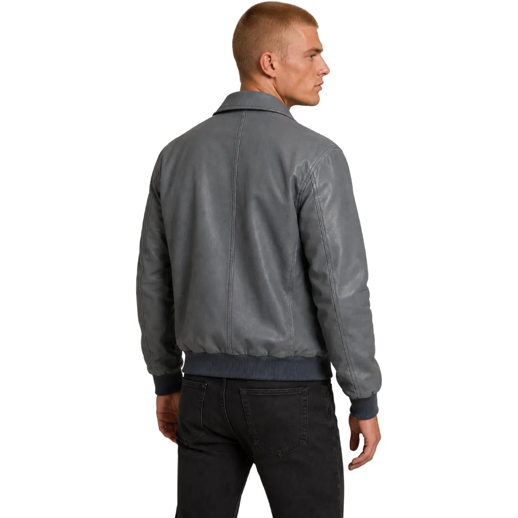 giacca in pelle azzurra sold by Siebentaschen product image thumbnail 2
