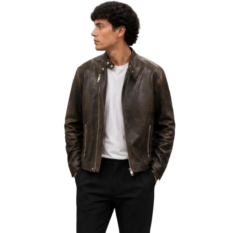 Dolce & Gabbana Man Jacket Leather Toro Brown made by Dolce & Gabanna