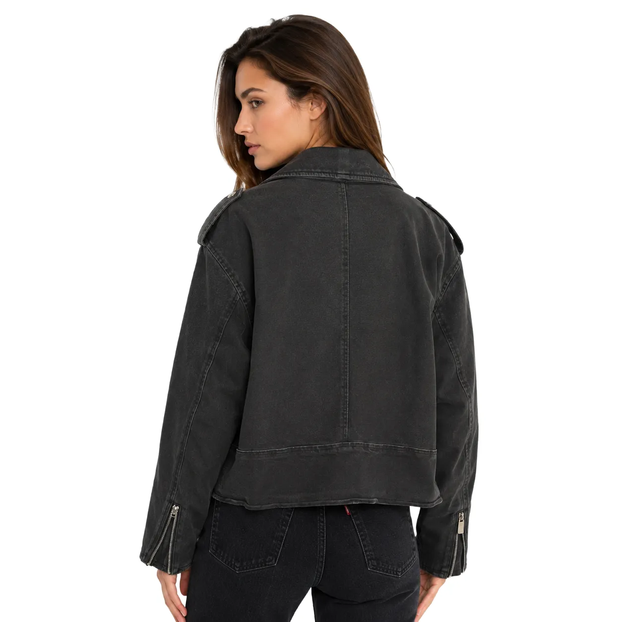 Dolce & Gabbana Woman Jacket Cropped Grey sold by Siebentaschen product image thumbnail 2