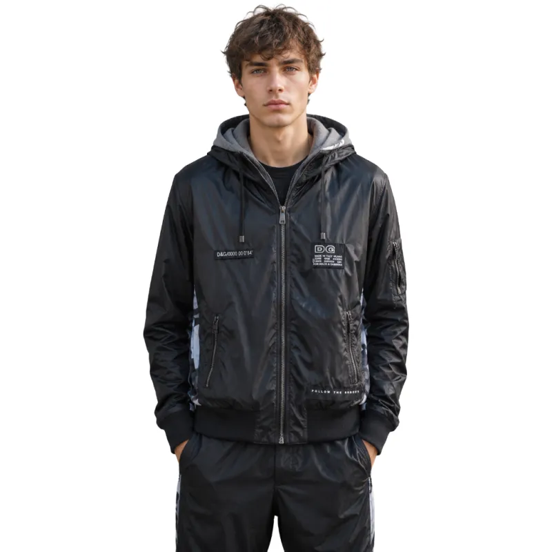 Dolce & Gabbana Man Jacket Sweatshirt Black made by Dolce & Gabanna
