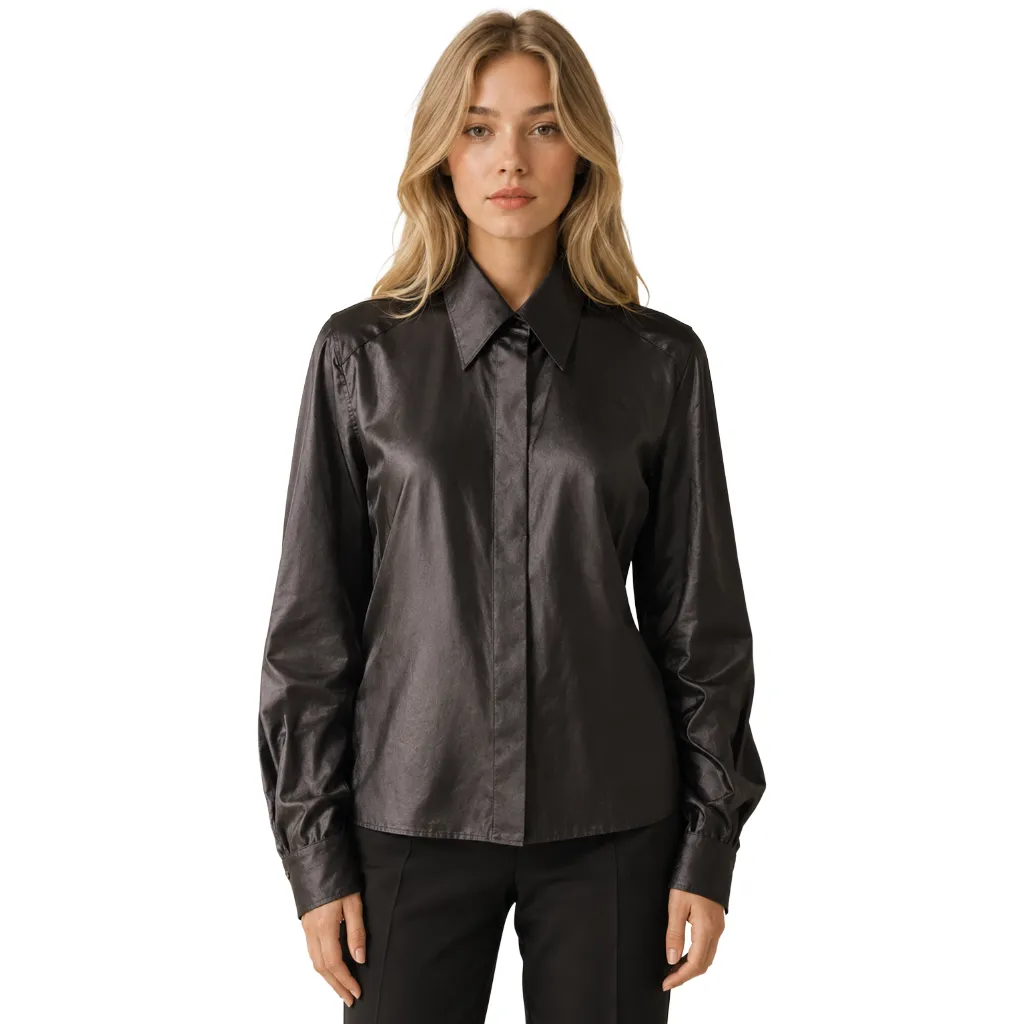 Dolce & Gabbana Woman Shirt Silk Black sold by Siebentaschen