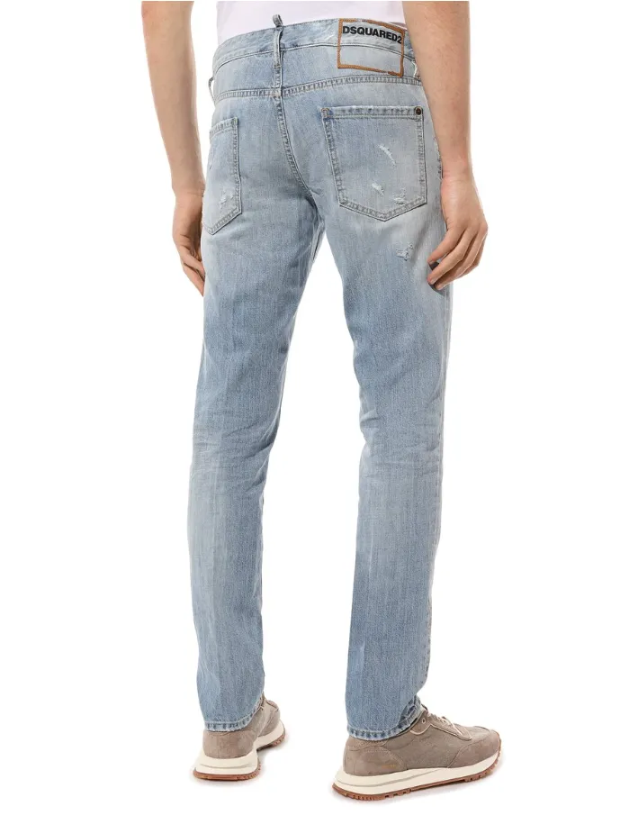 Dsquared2 Man Slim Jean Jeans Light Blue sold by Siebentaschen product image thumbnail 2