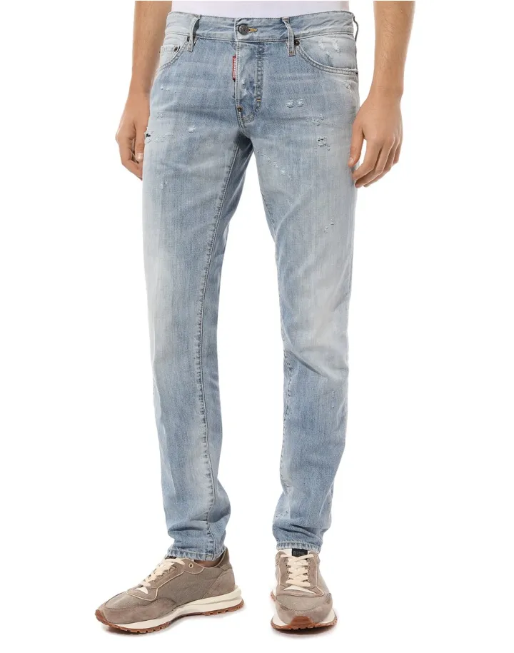 Dsquared2 Man Slim Jean Jeans Light Blue sold by Siebentaschen product image thumbnail 3