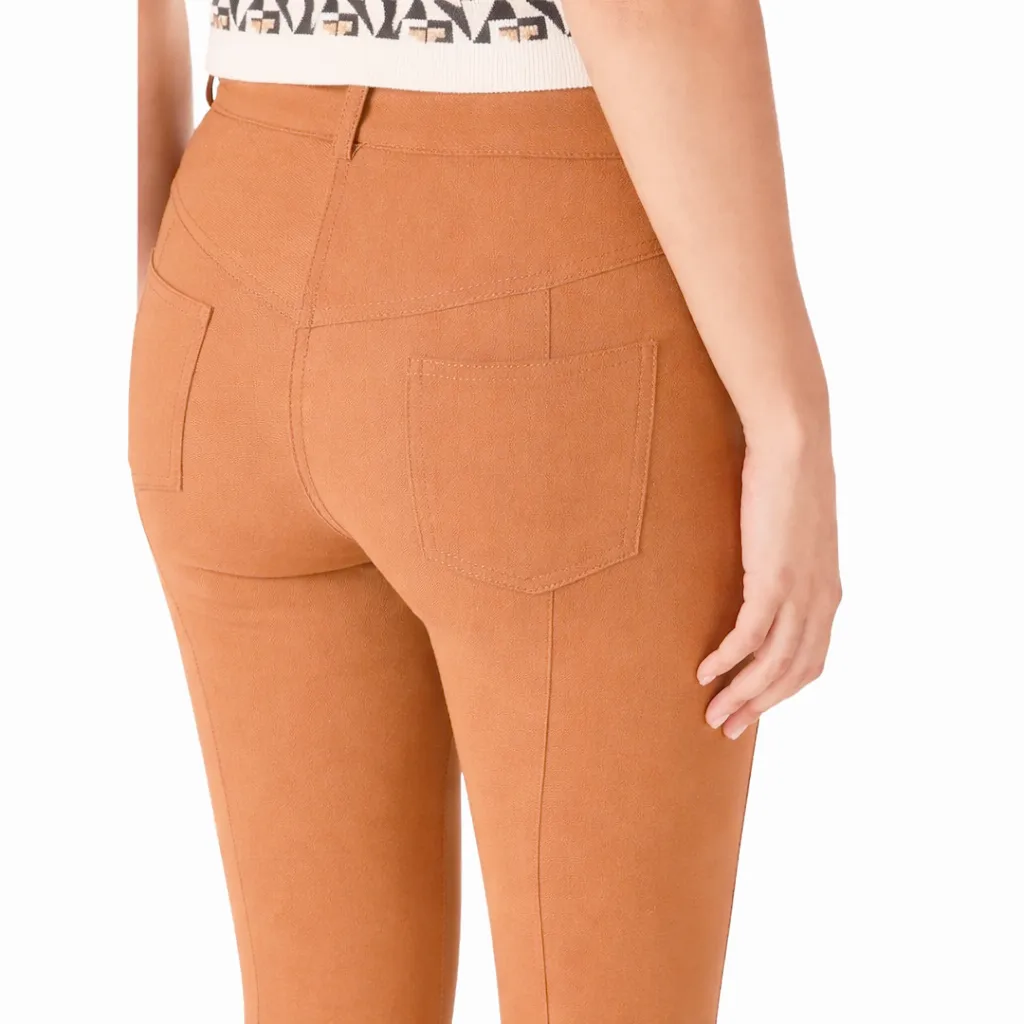 Elisabetta Franchi Woman Trousers Cappuccino Camel sold by Siebentaschen product image thumbnail 3