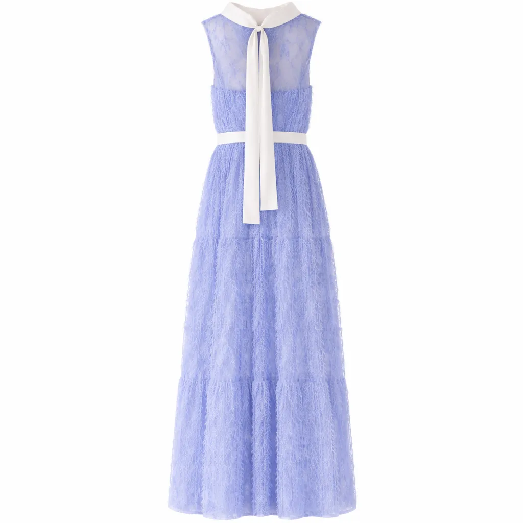 Elisabetta Franchi Woman Dress Lace Blue sold by Siebentaschen product image thumbnail 3