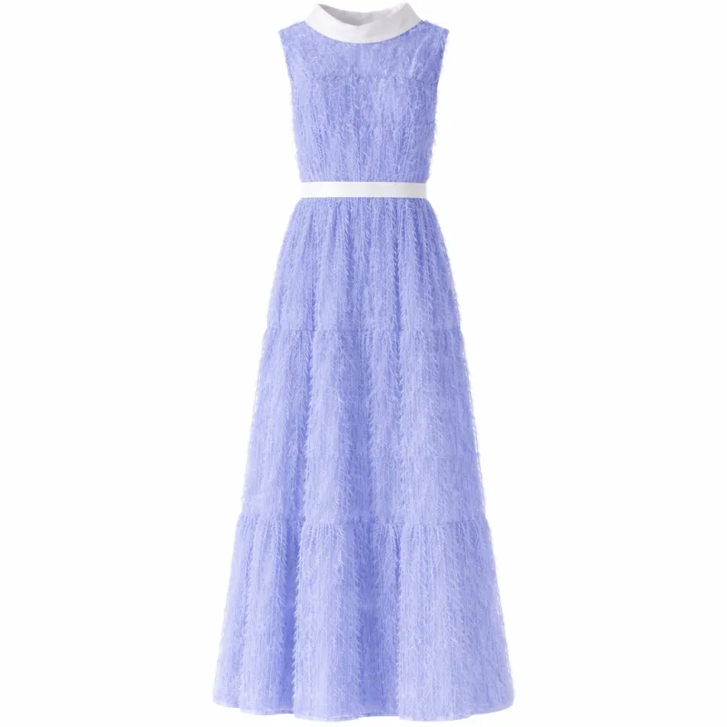 Elisabetta Franchi Woman Dress Lace Blue made by Elisabetta Franchi