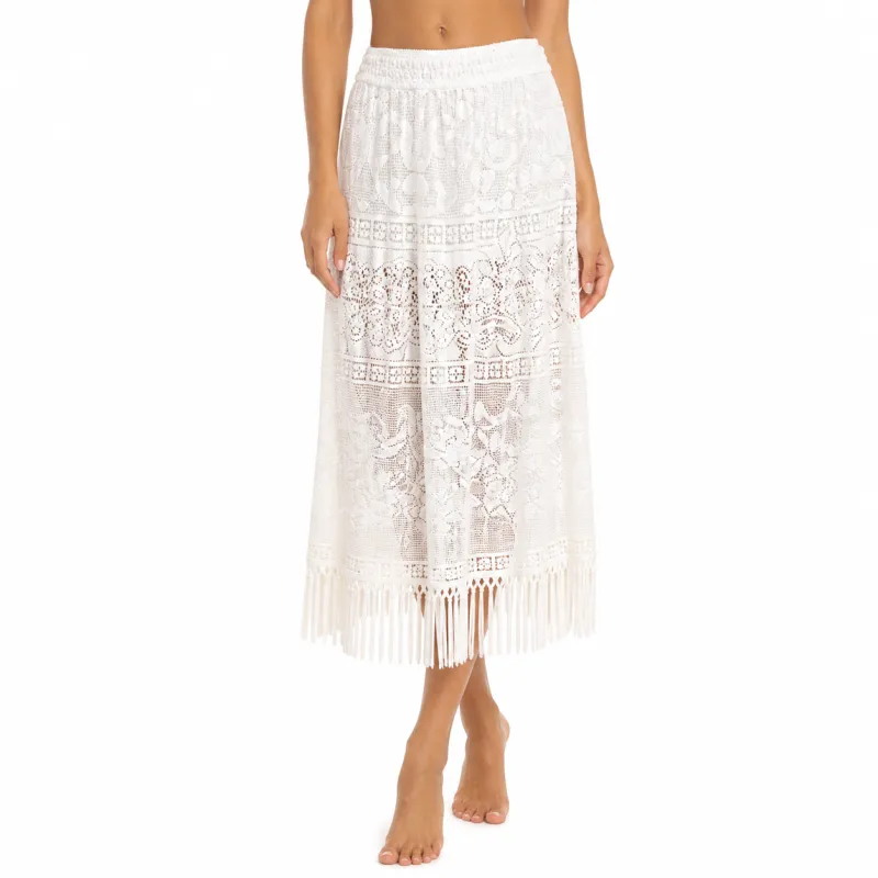Dolce & Gabbana Woman Skirt Crochet White made by Dolce & Gabanna