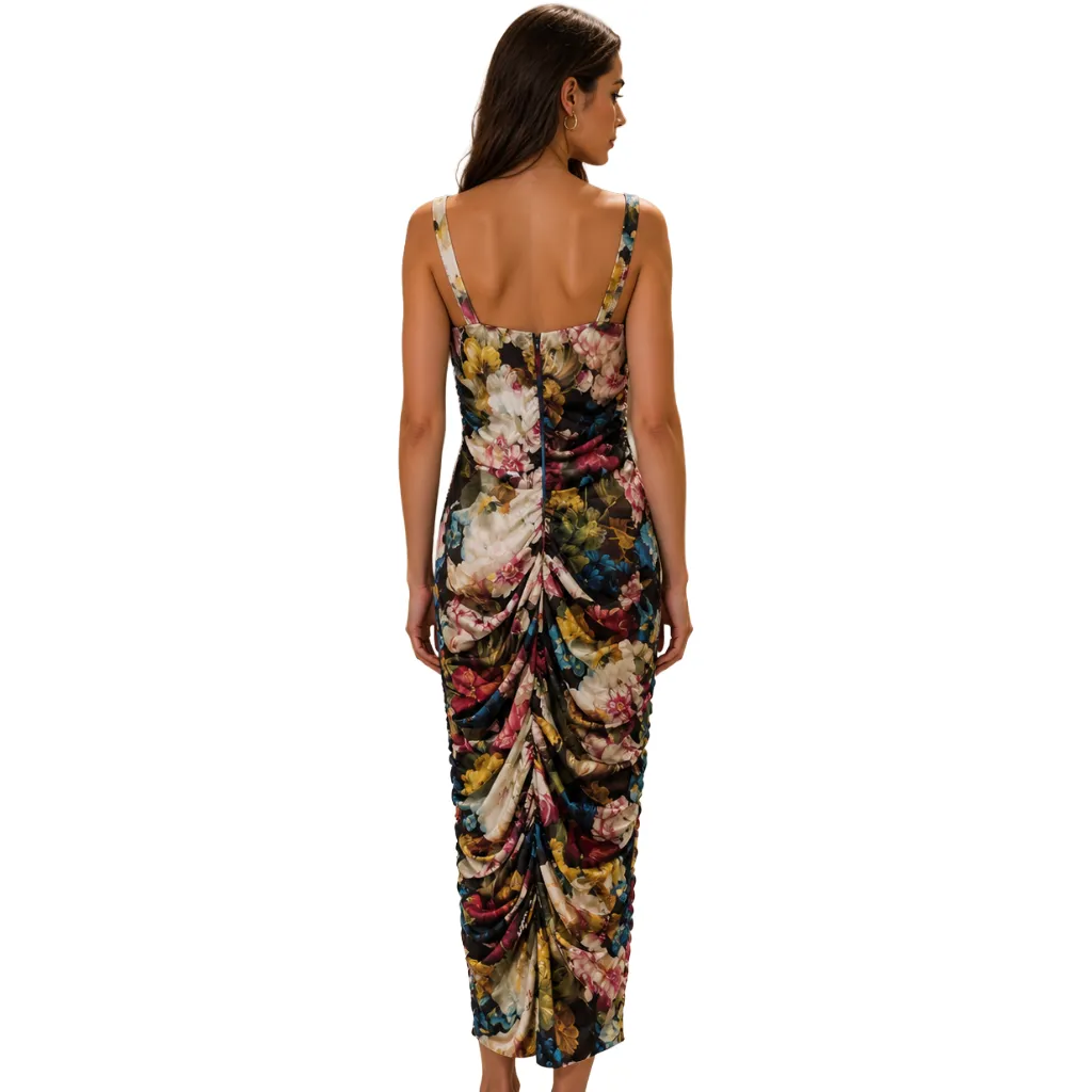 Dolce & Gabbana Woman Dress Drapeggiato Floral Black sold by Siebentaschen product image thumbnail 2