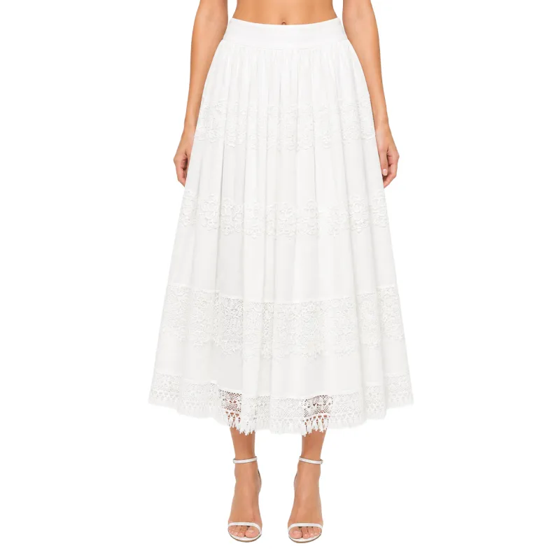 Dolce & Gabbana Woman Skirt Crochet White made by Dolce & Gabanna