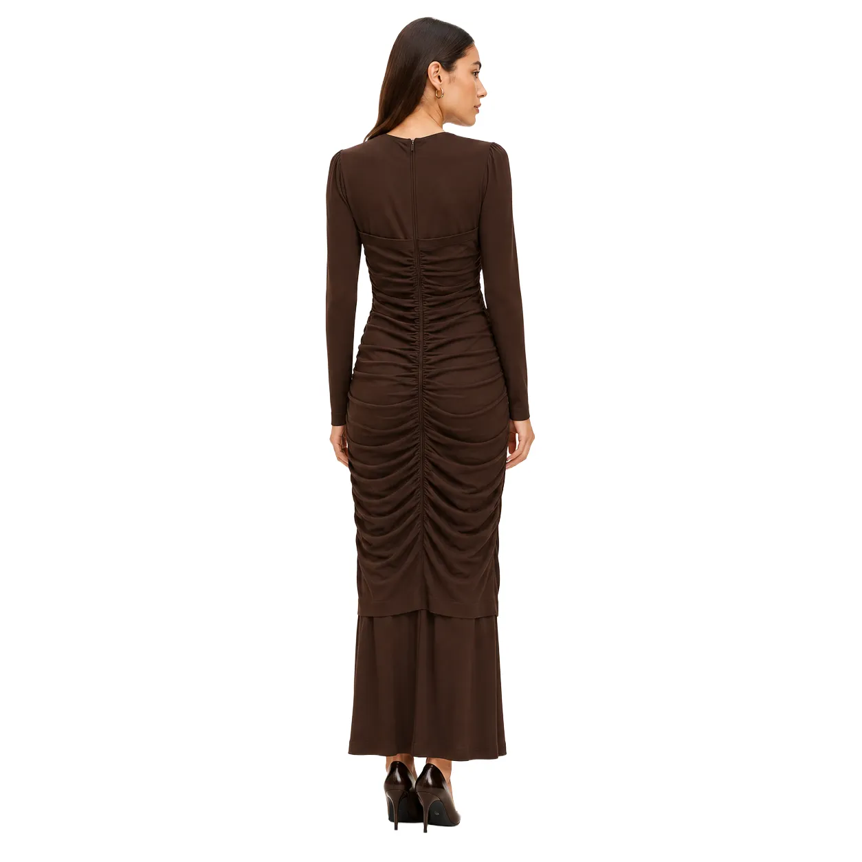 Dolce & Gabbana Woman Dress Long Arricciatura Brown sold by Siebentaschen product image thumbnail 2