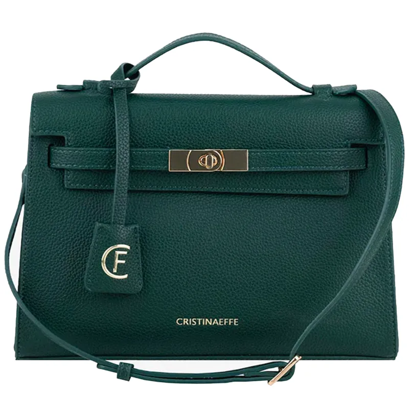 Cristina Effe Woman Taylor Bag Green made by Siebentaschen