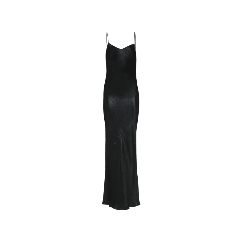 Saint Laurent Satin Long Dress made by Yves Saint Laurent