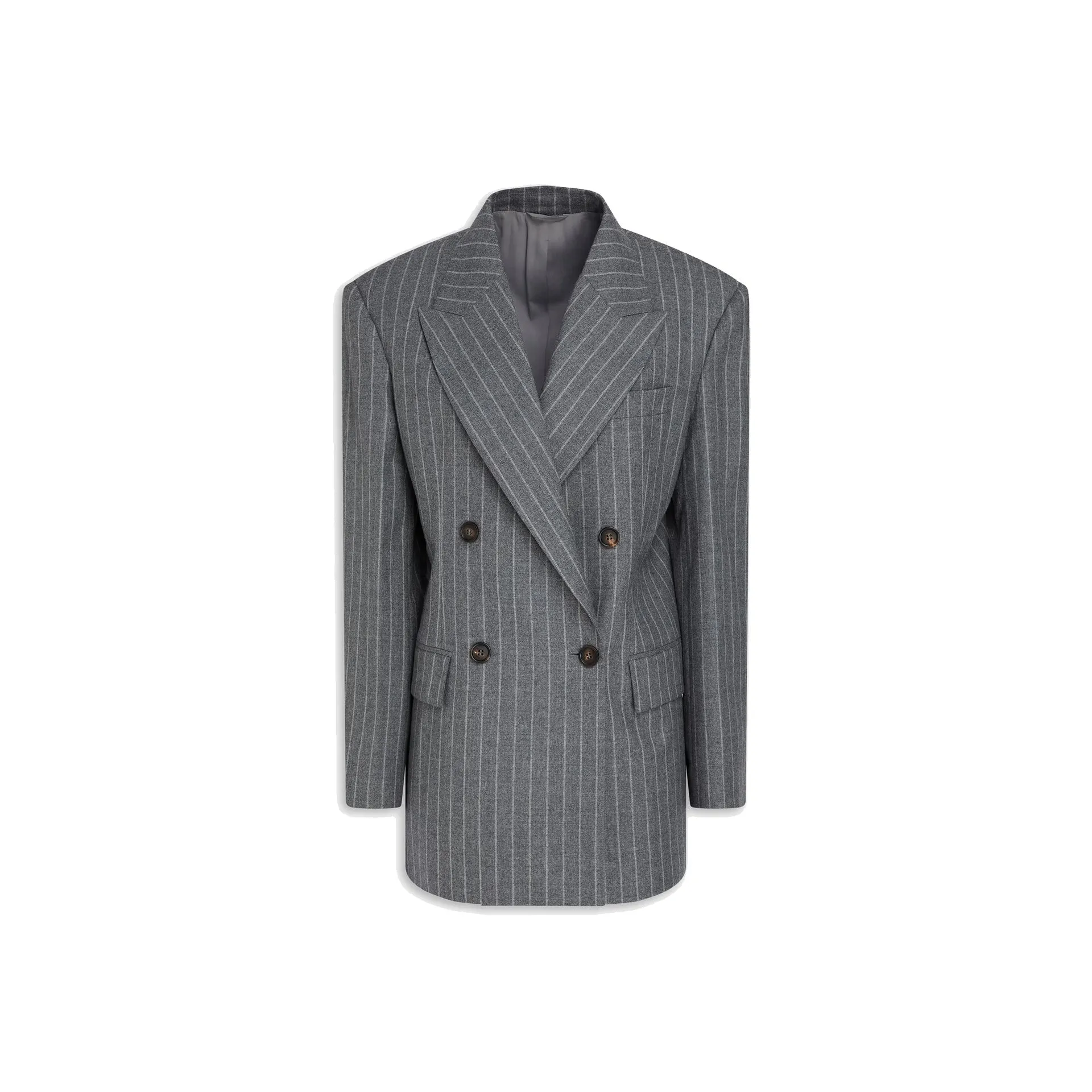 Brunello Cucinelli Pinstriped Wool Blazer sold by Siebentaschen