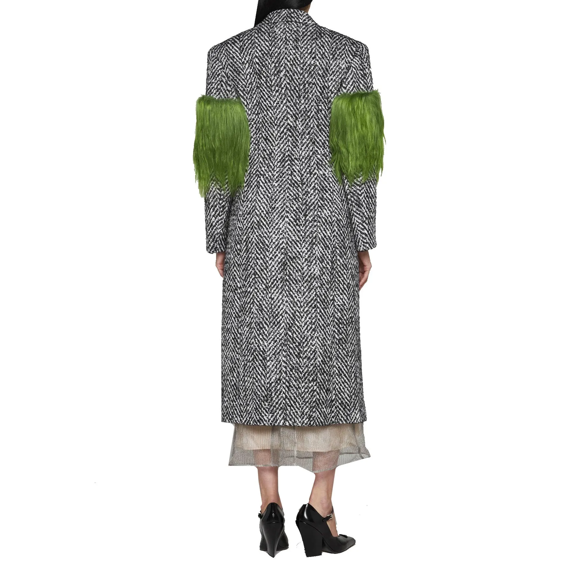 Prada Herringbone Wool Coat sold by Siebentaschen product image thumbnail 3
