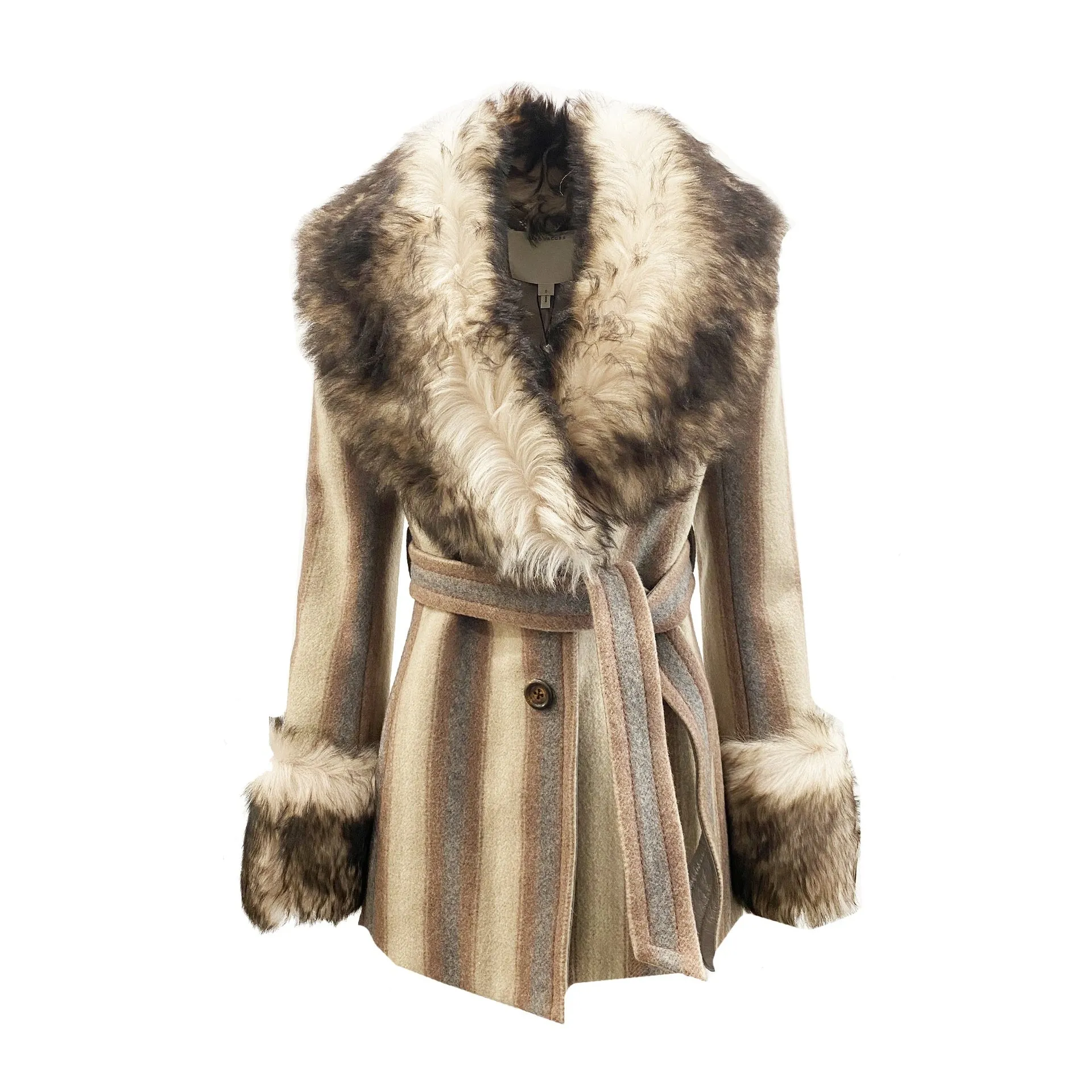 Marc Jacobs Fur Trim Coat sold by Siebentaschen