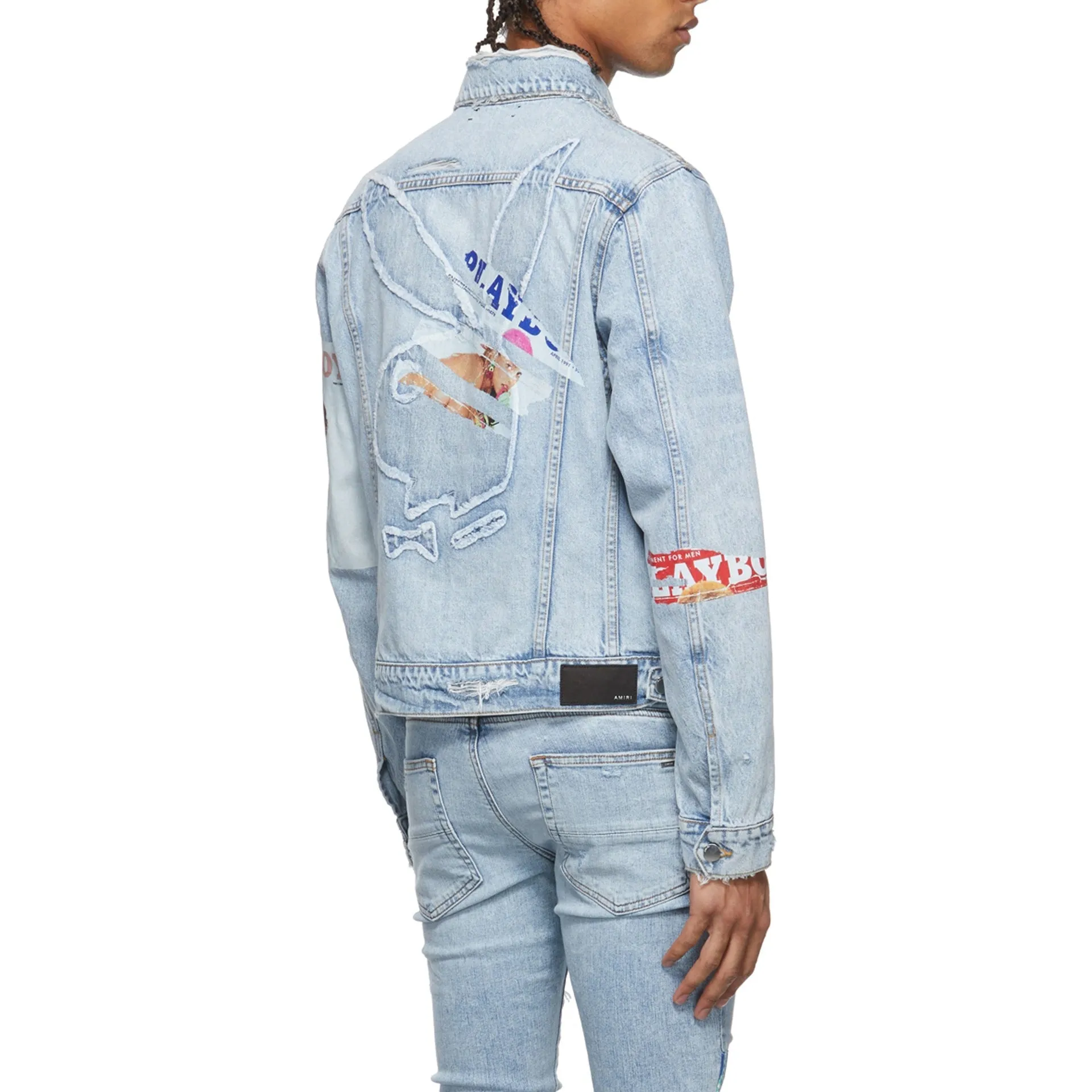 Amiri Playboy Magazine Trucker Denim Jacket sold by Siebentaschen product image thumbnail 3