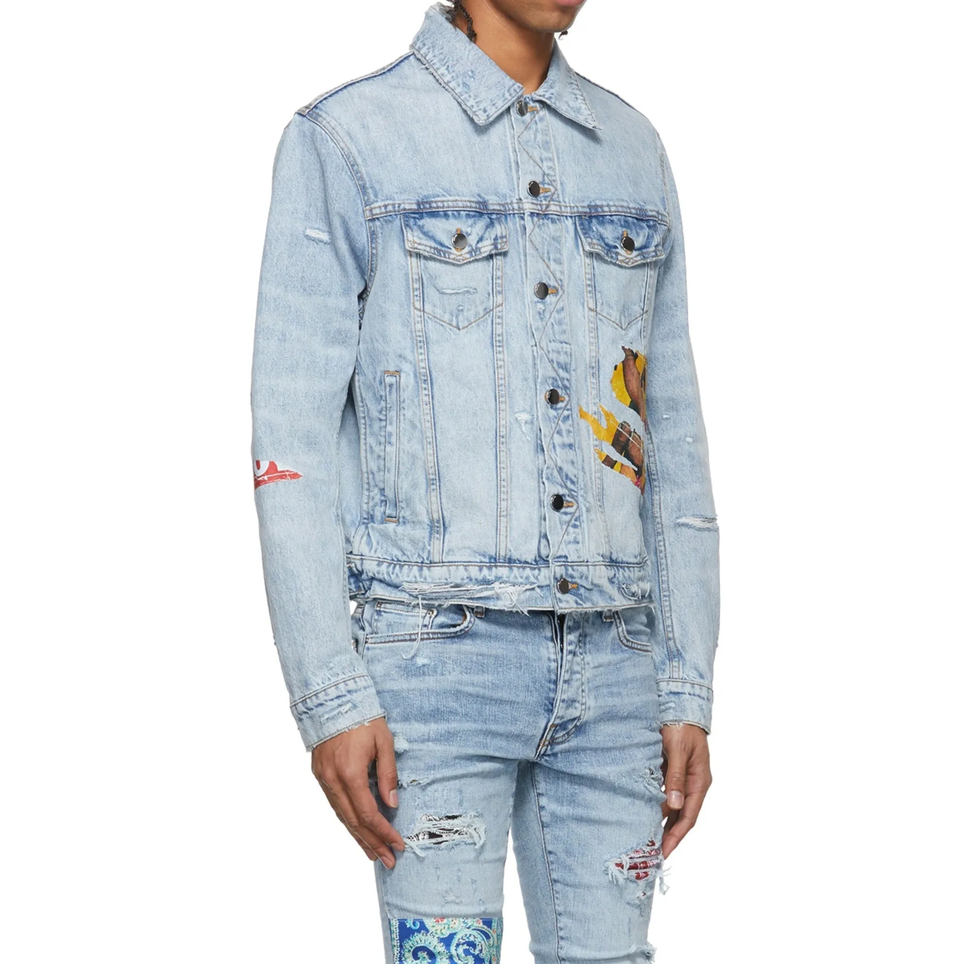 Amiri Playboy Magazine Trucker Denim Jacket sold by Siebentaschen product image thumbnail 2