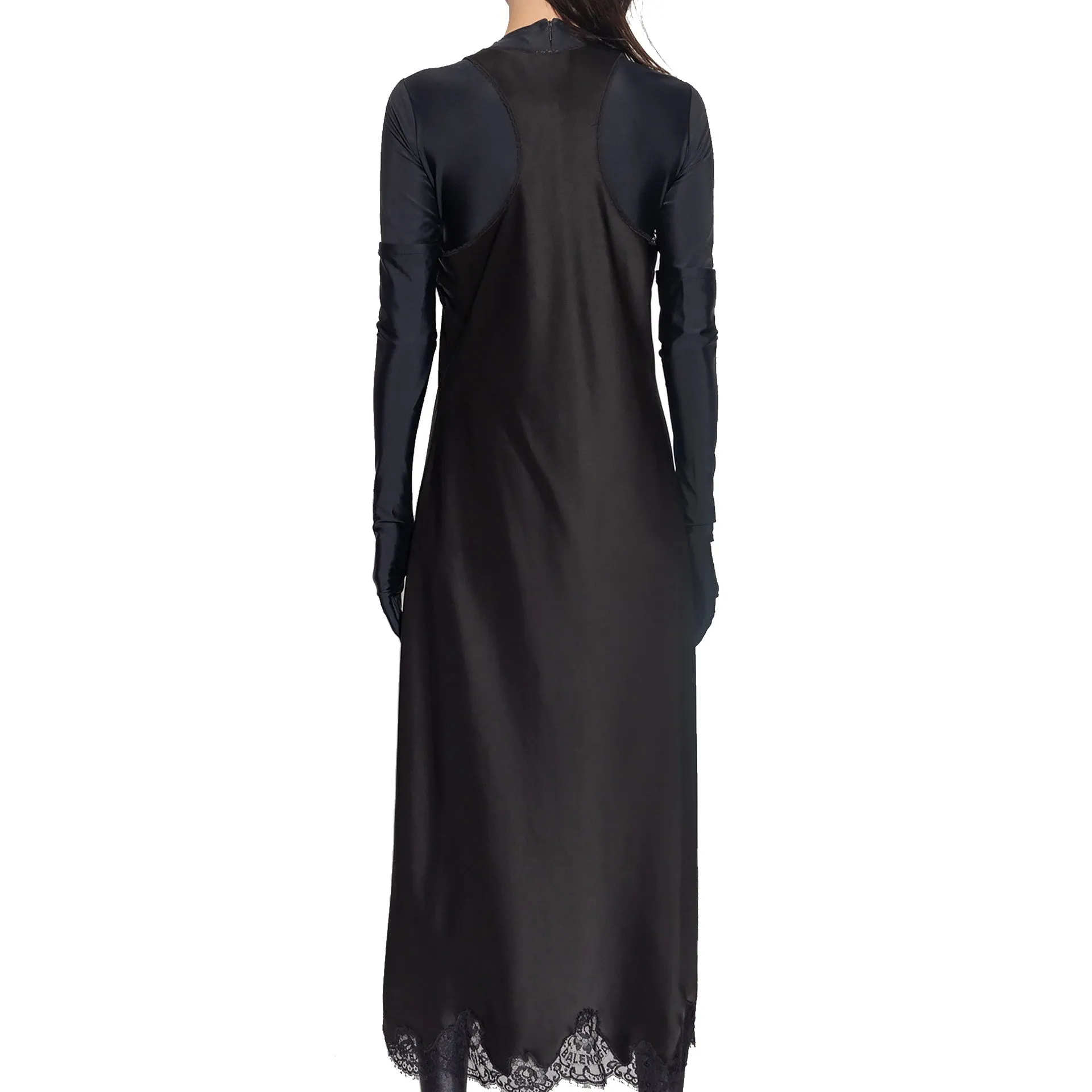 Balenciaga Satin Strappy Midi Dress sold by Siebentaschen product image thumbnail 3