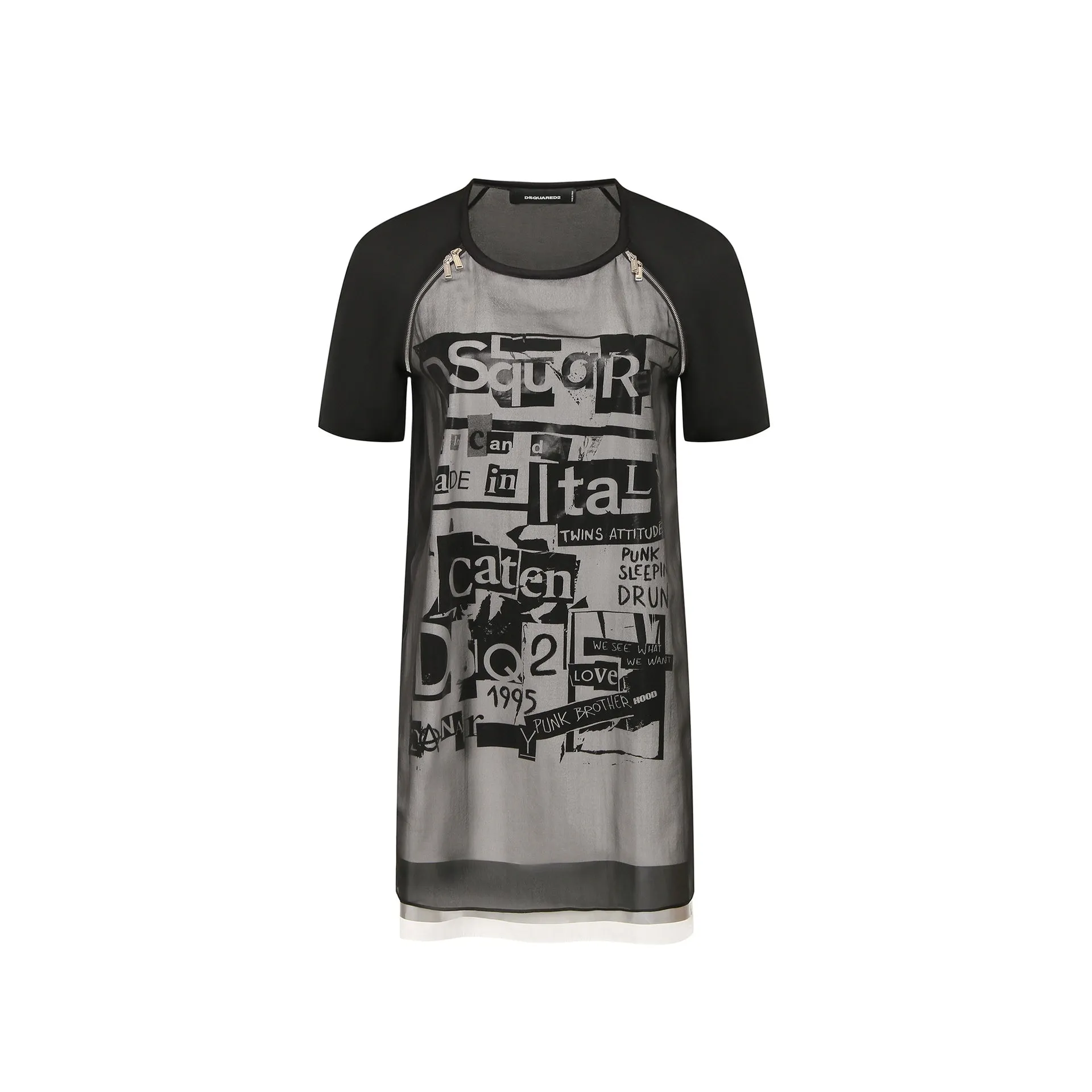 Dsquared2 Silk Printed Mini Dress sold by Siebentaschen