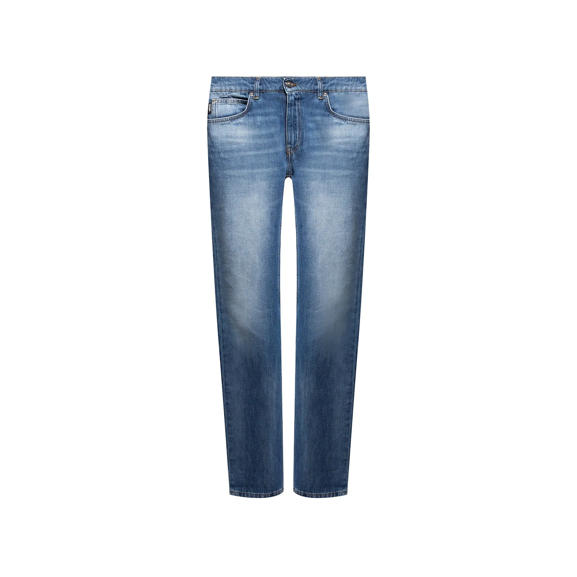 Versace Cotton Logo Denim Jeans sold by Siebentaschen