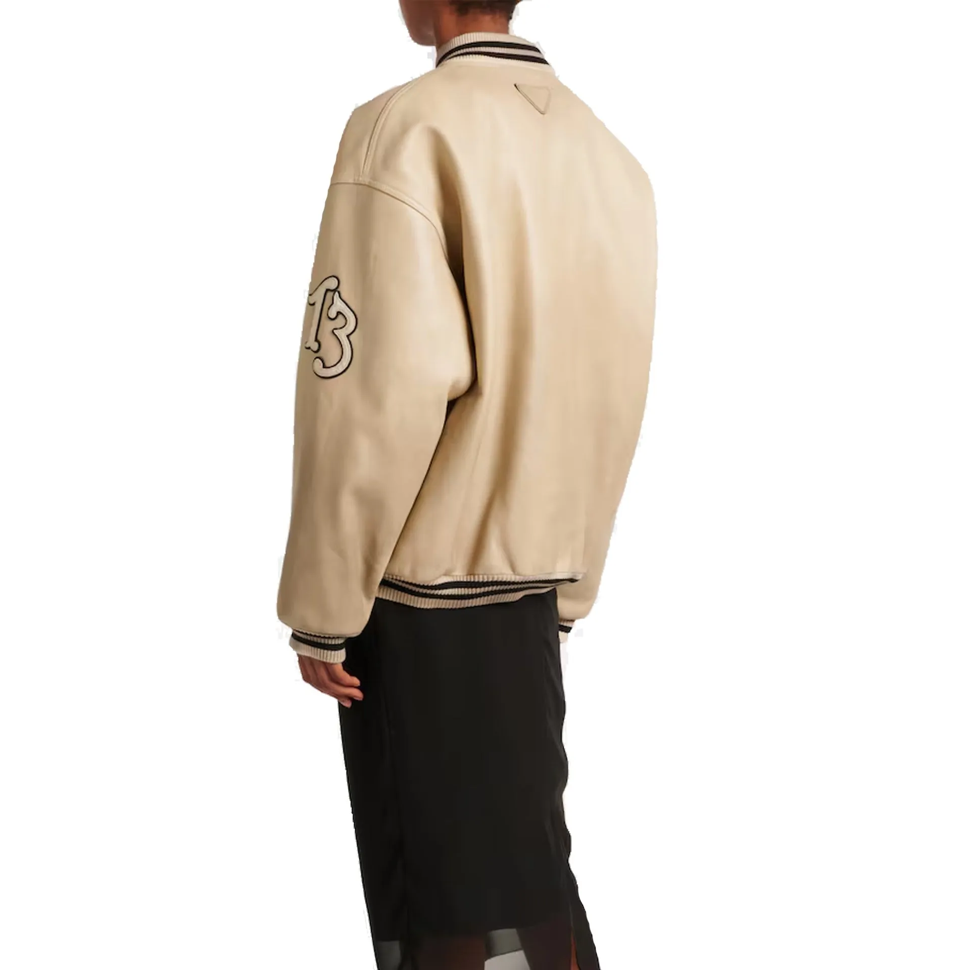 Prada Padded Leather Varsity Jacket sold by Siebentaschen product image thumbnail 2