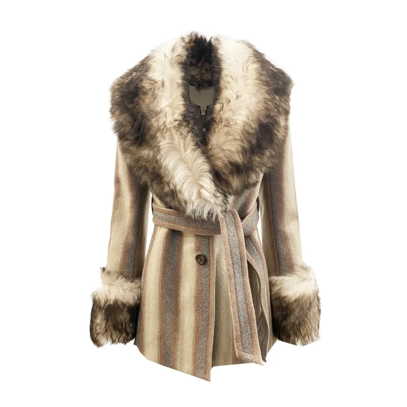 Marc Jacobs Fur Trim Coat made by Marc Jacobs
