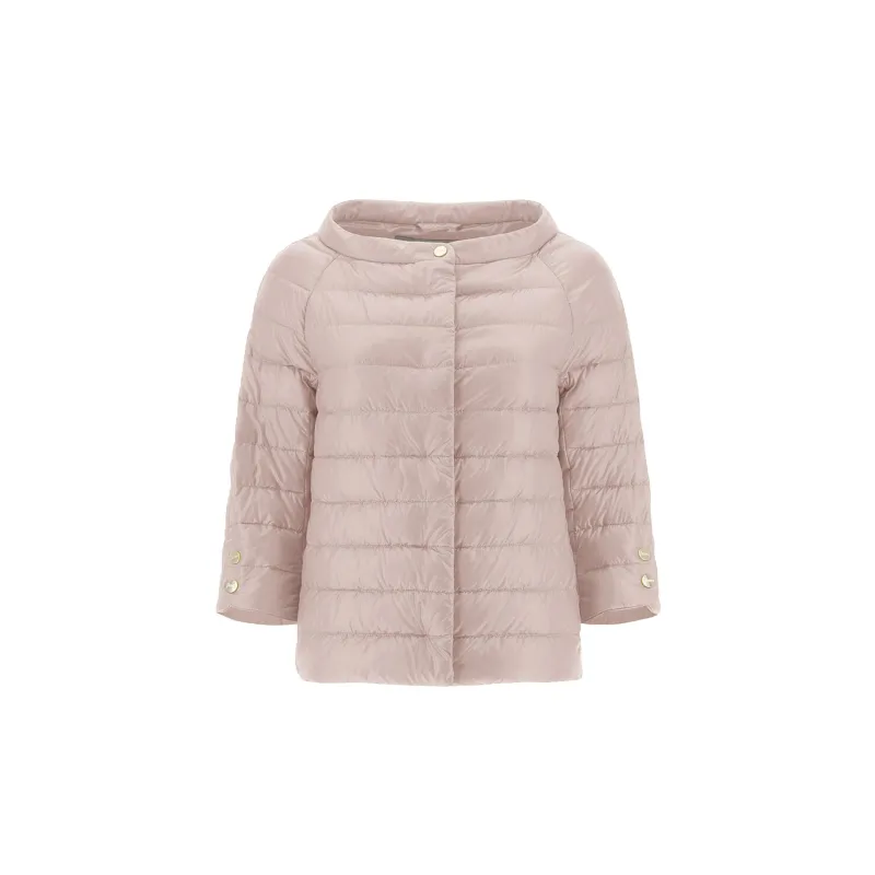 HernoCropped Sleeve Down Jacket made by Herno