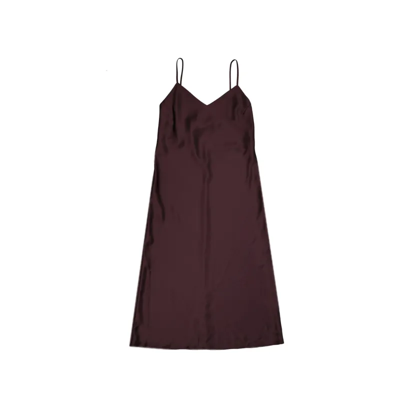 Blanca Vita Acacia Satin Slip Midi Dress made by Siebentaschen