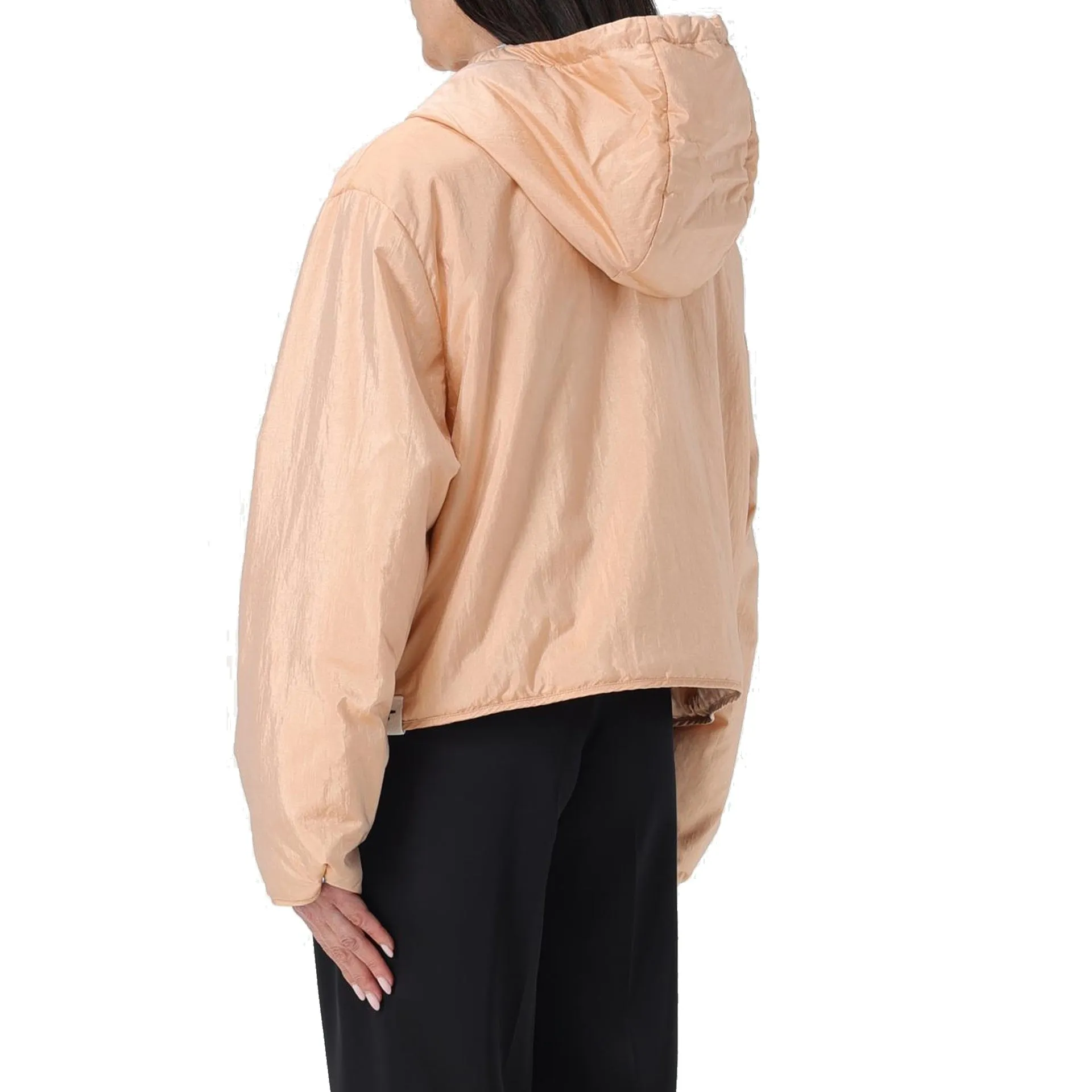 Jil Sander Blend Silk Zip-Up Hooded Jacket sold by Siebentaschen product image thumbnail 3