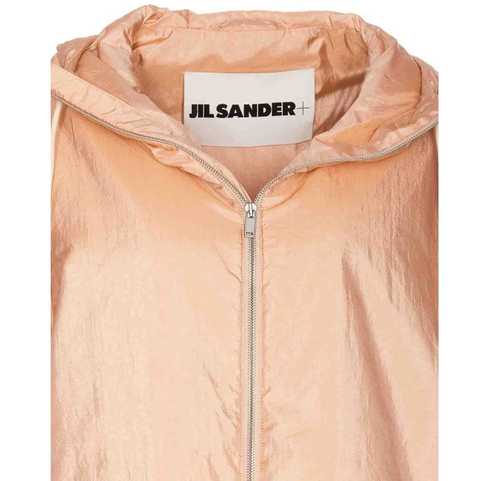 Jil Sander Blend Silk Zip-Up Hooded Jacket sold by Siebentaschen product image thumbnail 5