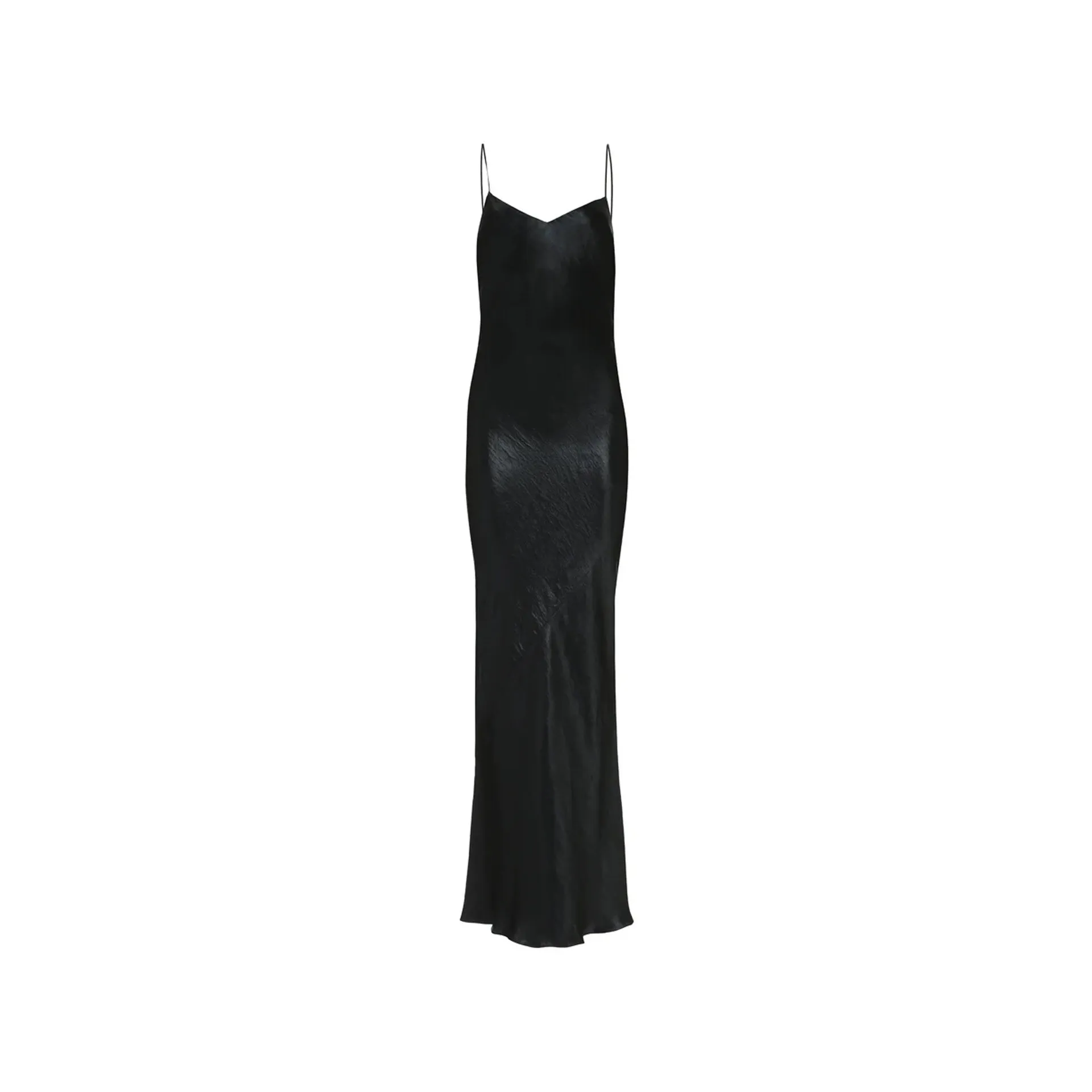 Saint Laurent Satin Long Dress sold by Siebentaschen