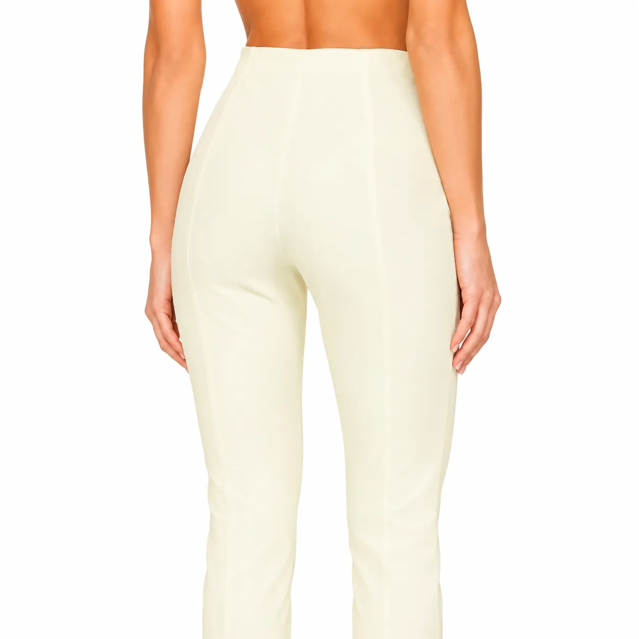 Patrizia Pepe Woman Trousers Coconut White Beige sold by Siebentaschen product image thumbnail 3
