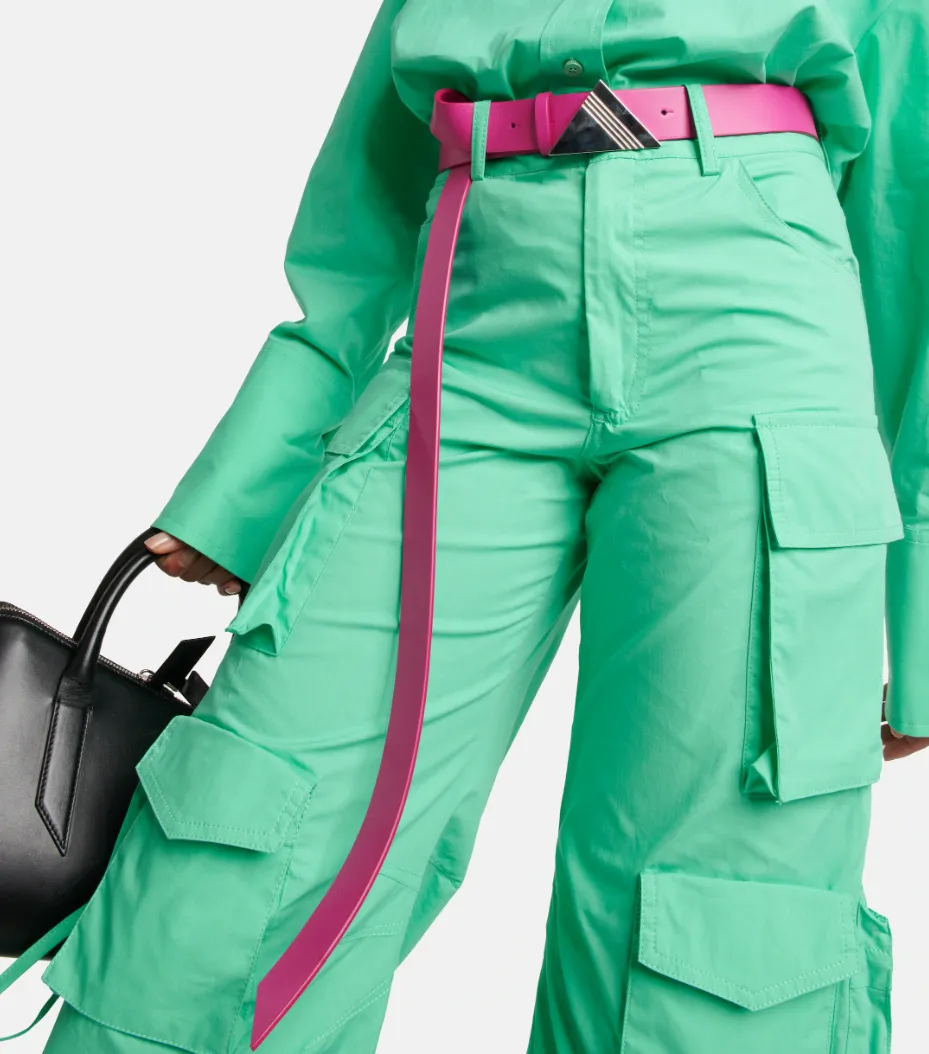 The Attico Woman Belt Leather Fuxia Fuchsia sold by Siebentaschen product image thumbnail 3