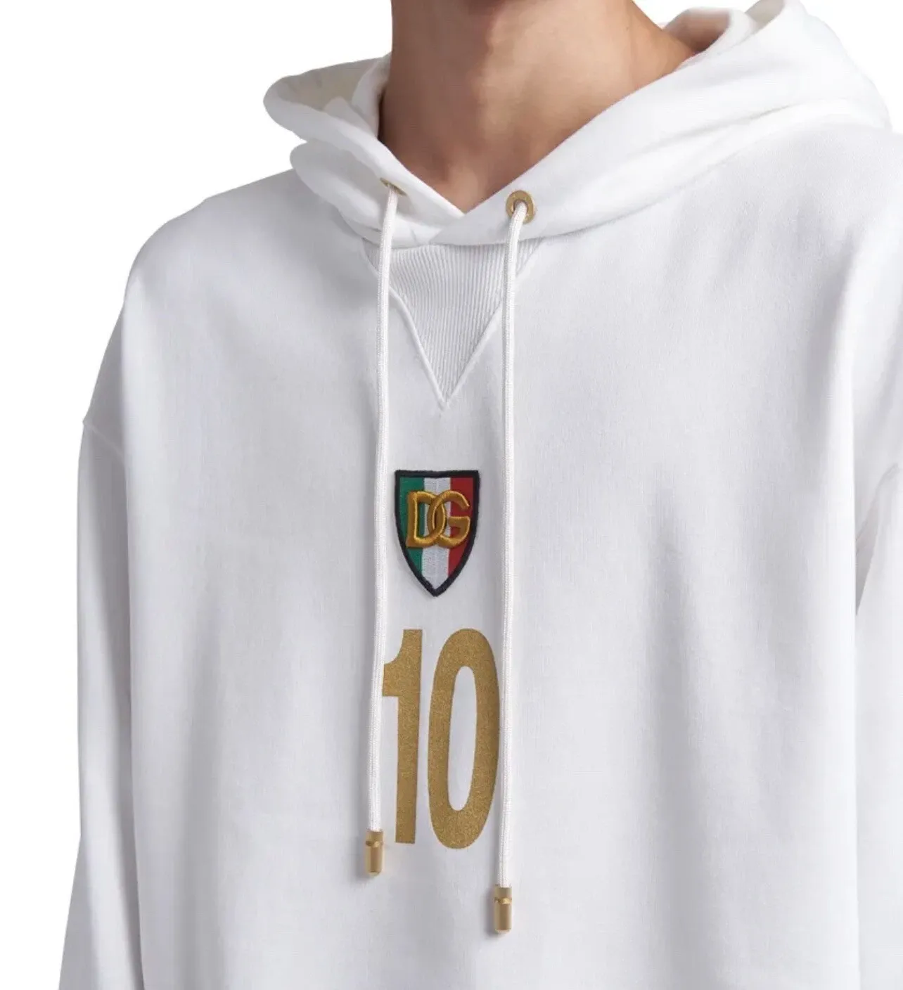 Dolce & Gabbana Man Optical Hoodie Sweatshirts White sold by Siebentaschen product image thumbnail 2