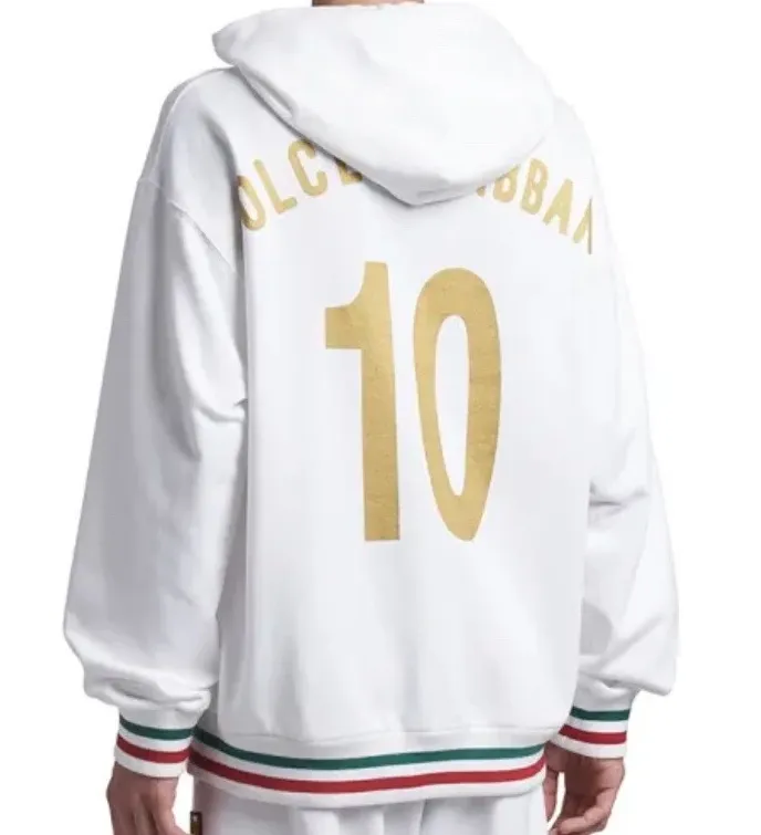 Dolce & Gabbana Man Optical Hoodie Sweatshirts White sold by Siebentaschen product image thumbnail 3