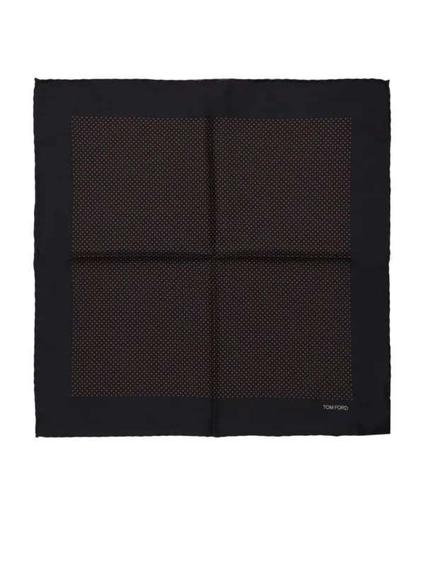 Tom Ford Small Polka Dot Silk Pocket Square made by Tom Ford