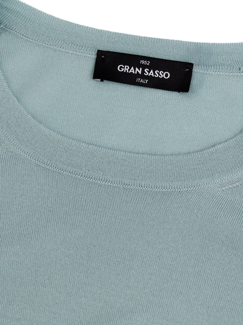 Light Blue Cashmere and Silk Crewneck Sweater Gran Sasso sold by Siebentaschen product image thumbnail 3