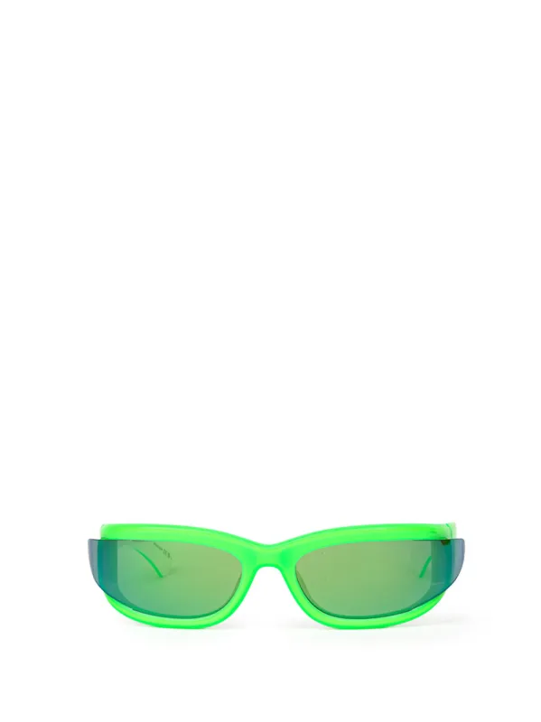 Acetate Sunglasses Acid Green and White Bottega Veneta made by Bottega Veneta