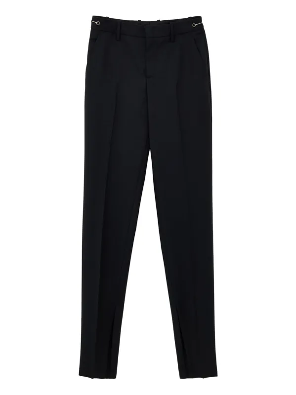 Black Tailored Trousers with Gucci Metallic Detail made by Gucci