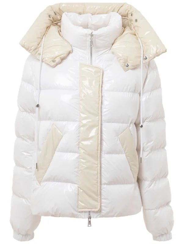 Unknown Down Jackets White made by Siebentaschen