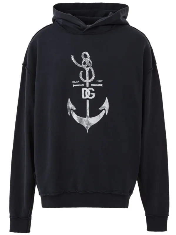 Dolce & Gabbana Hoodie with Marina Print. made by Dolce & Gabanna