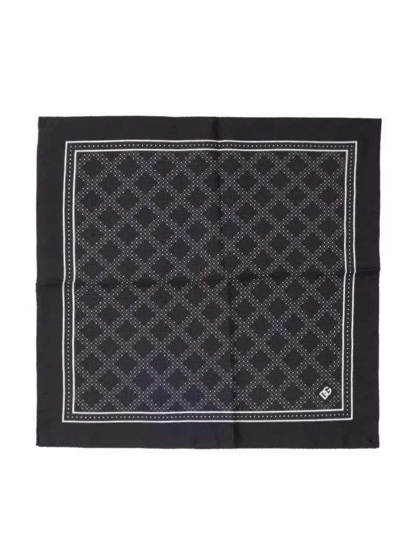 Dolce & Gabbana Geometric Print Pocket Square made by Dolce & Gabanna