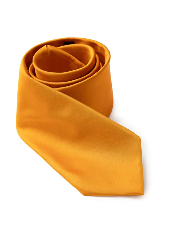 Dolce & Gabbana Orange Silk Tie made by Dolce & Gabanna