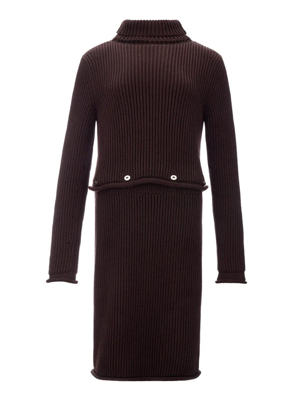 Bottega Veneta Long Dresses Brown sold by Siebentaschen