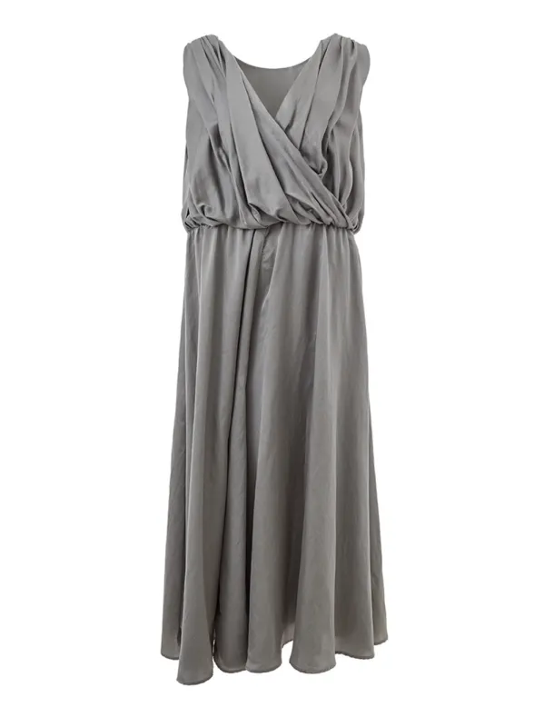 Cross Neckline Jumpsuit Dress made by Lardini